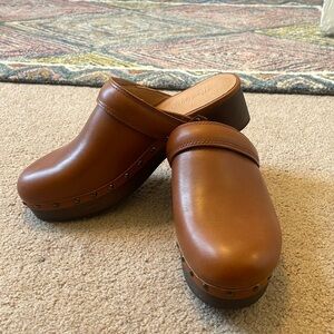 Madewell Leather Clogs, Never Worn!